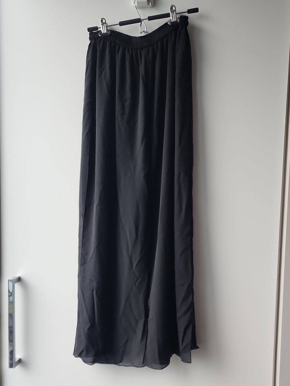 Vintage Eveningweare Sheer Panel Wide Leg Elastic Waist Pants - Picture 7 of 7